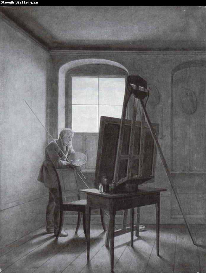 Georg Friedrich Kersting Caspar David Friedrich in Seinem Atelier